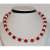 Beautiful Hot Red White Crystal Necklace 