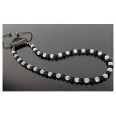 FULL SWAROVSKI CRYSTAL BLACK AND SILVER/WHITE NECKLACE
