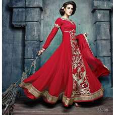 Red Stunning Hariette Anarkali Salwar Suit 56008