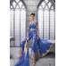 Royal Blue Center Slit Anarkali Suit Indian Designer Dress