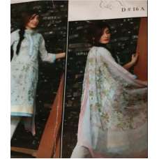 ZEA-16 SEA BLUE ESHA AISHA LAWN EMBROIDERED SALWAR SUIT