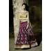 ZF15005 GOLD AND PURPLE ZOYA FEELINGS WEDDING WEAR VELVET DRESS