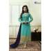 Turquiose Party Wear Semi stitched Salwar Suit