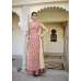 Beige & Pink Embroidered Anarkali Suit