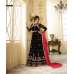 ZGS9012 BLACK GLOSSY SIMAR HEAVY EMBROIDERED AYESHA TAKAI ANARKALI STYLE GOWN