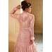 ELEGANT ROSE PINK INDIAN & PAKISTANI DESIGNER PARTY AND WEDDING WEAR FANCY ANARKALI SUIT