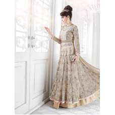 LIGHT GOLD ORGINIAL GLOSSY SAPPHIRE WEDDING WEAR DESIGNER DRESS