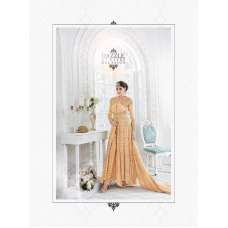 7215 PEACH GLOSSY SAPPHIRE WEDDING WEAR DESIGNER DRESS