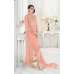 Peach Glossy Sapphire Wedding Wear Designer Dress Suit