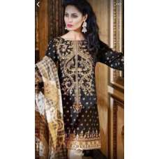 Black Embroidered Gul Ahmad Dress
