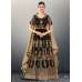 BLACK GULZAR INDIAN DESIGNER ANARKALI GOWN