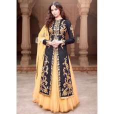 MA1506-C  GREY MAYA  STITCHED ANARKALI LEHENGA SUIT (XXL SIZE)