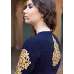 MA1506-B NAVY BLUE MAYA SEMI STITCHED ANARKALI LEHENGA SUIT