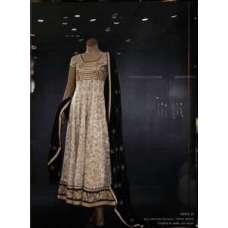 Gold Designer Dress Indian Wedding Anarkali Gown
