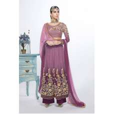 PURPLE INDIAN WEDDING PALAZZO STYLE SUIT