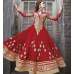 Zoya Red Designer Semi Stitched Anarkali Asian Dress 