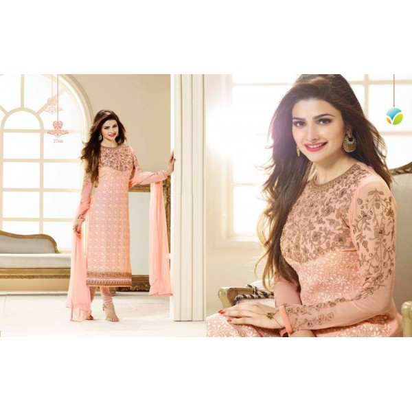 K2766 Peach Kaseesh Elegant PRACHI Shalwar Kameez Dress