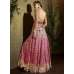 8103 PINK AND BROWN KARMA TRENDS ANARKALI DRESS
