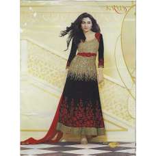 BLACK KARMA HEAVY GOLD EMBROIDERED WEDDING WEAR GOWN