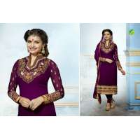 Purple with Golden KASEESH PRACHI-5 PARTY WEAR SHALWAR KAMEEZ 