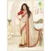KH16357 Beige With Red  Kasheesh Sheesha Designer Saree