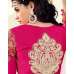L19004 PINK LAVINA HEAVY EMBRIODERD DESIGNER DRESS