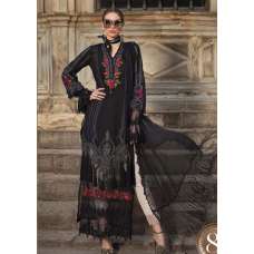 BLACK ETHNIC EMBROIDERED PAKISTANI DESIGNER INSPIRED LAWN SUIT