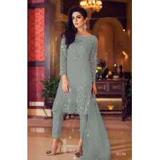 ZMB6007 GREY MARIA B STYLE PAKISTANI SALWAR KAMEEZ SUIT