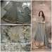 GOLD GLITTER BRIDEMAID MODEST DRESS PROM AND PARTY WEAR