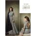  Grey Maxi Gown Jacquard Anarkali Suit With Velvet Shawl