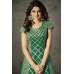 GREEN AND WINE INDIAN EMBELLISHED ANARKALI DRESS