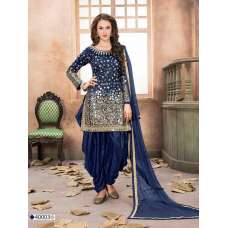 Navy Blue Indian Designer Punjabi Style Suit