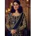 BLUE NIRVANA 5208 EMBROIDERED SLIT STYLE ANARKALI GOWN SEMI STITCHED ( DELIVERY IN 2 WEEKS )