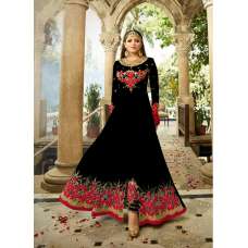 2301-D BLACK NITYA SLIT STYLE LONG ANARKALI DRESS