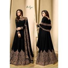 BLACK WEDDING WEAR FLOOR LENGTH ANARKALI SUIT