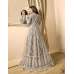 GREY INDIAN BRIDESMAID DRESS WEDDING GOWN 