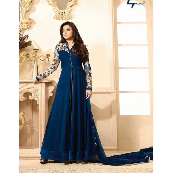88004 ROYAL BLUE LT NITYA PARTY WEAR ANARKALI SUIT 