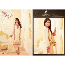 N4000 CREAM NOORI DESIGNER GEORGETTE SALWAR KAMEEZ SUIT