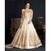 CREAM HEAVY EMBROIDERED INDIAN WEDDING GOWN