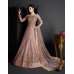 Blush Pink Net Dress Gown Silk Bridal Lengha 