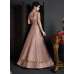 Blush Pink Net Dress Gown Silk Bridal Lengha 