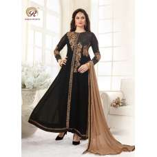 1033 BLACK RASHI PRINTS NOORANI HEAVY DESIGNER PARTY WEAR GEORGETTE SUIT