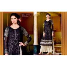 BLACK AND CREAM COLOUR MARIA B STYLE PAKISTANI SALWAR KAMEEZ SUIT