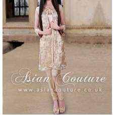 Latte Beige  Chiffon Salwar Kameez