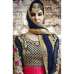 5514 PINK AND NAVY BLUE SAFEENA HOT LADY EMBROIDERED ANARKALI SUIT