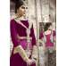 PURPLE SAFEENA HOT LADY EMBROIDERED ANARKALI SUIT