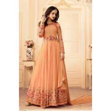 SA-108 ORANGE SAJJAN ALAAMIN PUNJABI STYLE ANARKALI OUTFIT