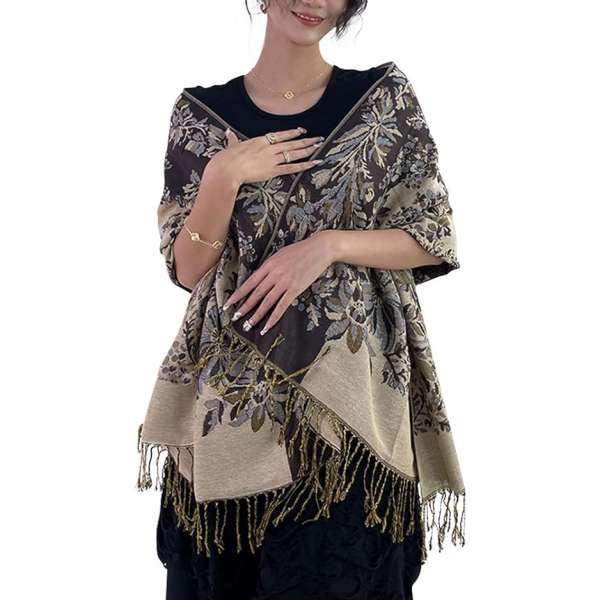 Coffee Brown Pashmina Scarf