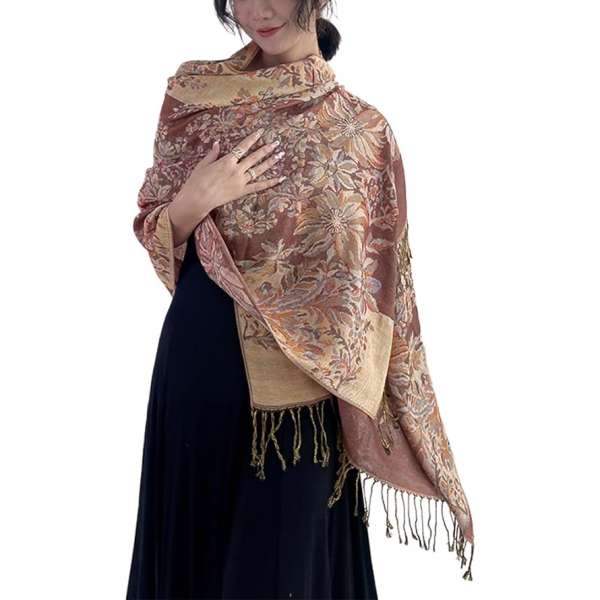 Dark Pink Scarf Ladies Long Warm Pashmina Wrap