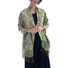 Green Easy Leap Women Pashmina Scarves